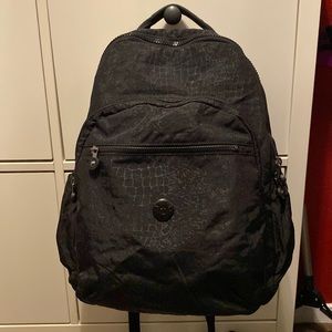 Kipling Backpack / Style: Seoul XL / Color: “Black Croc”